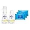 Clorox Cleaning Bundle Disinfecting Mist Lemon & Orange Blossom Scent (1 Spray Bottle & 1 Refill. 16 Fl Oz Each) Disinfecting Wipes. Moisture Seal Lid Fresh Scent (3-Pack. 75ct Each)