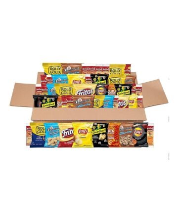 Frito-Lay Sweet & Salty Snacks Variety Box. Mix of Cookies. Crackers. Chips & Nuts. 50 Sweet & Salty Care Package .50 Count (Pack of 1)