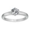 Amazon Collection Sterling Silver Solitaire Ring set with Round Infinite Elements Cubic Zirconia