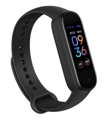 Amazfit Band 5 Activity Fitness Tracker with Alexa Built-in. 15-Day Battery Life. Blood Oxygen. Heart Rate. Sleep & Stress Monitoring. 5 ATM Water Resistant. Fitness Watch for Men Women Kids. Black