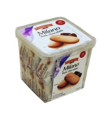 Pepperidge Farm. Milano. Cookies. Dark Chocolate. 22.5 oz. Multi-pack. Tub. 2-packs. Total 30-count
